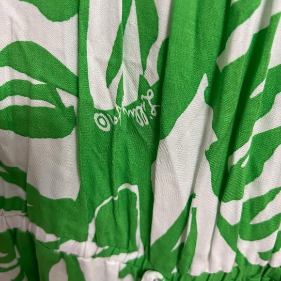 LILLY PULITZER TODDLER GIRLS GREEN WHITE BOOM BOOM ONE PIECE ROMPER SIZE 2T NEW - Picture 10 of 13